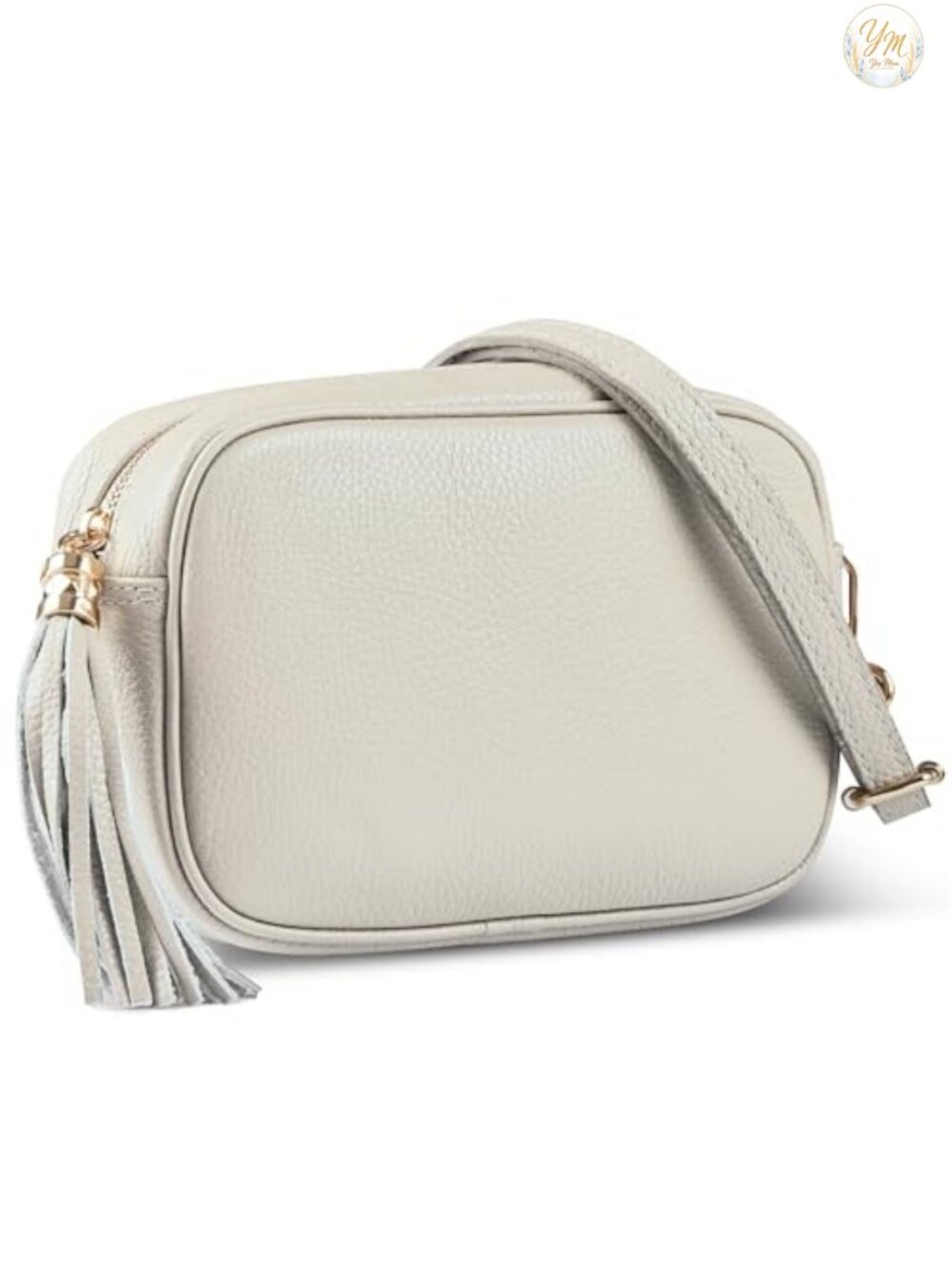 Italian Full-Grain Leather Crossbody Bag Small Purse Structured